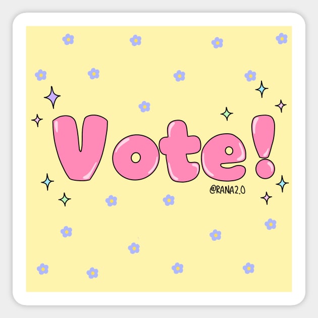 Vote! Sticker by Ranaawadallah